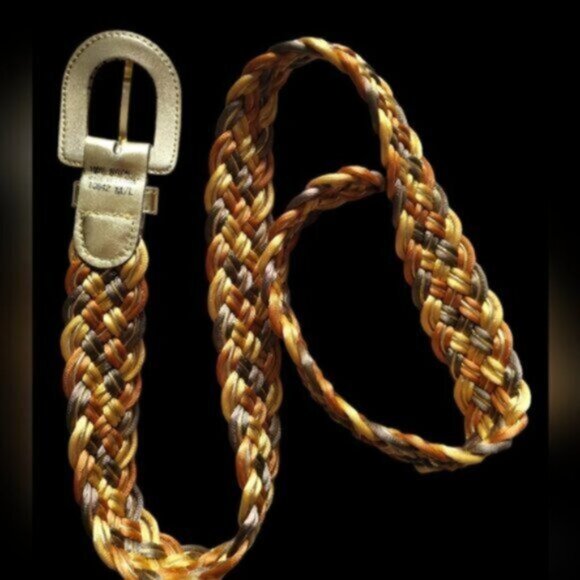 Vintage Braided Nylon Belt Sz M/L - Picture 6 of 11